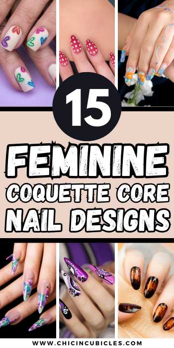 15+ Feminine Coquette Core Nail Ideas That Are Dreamy