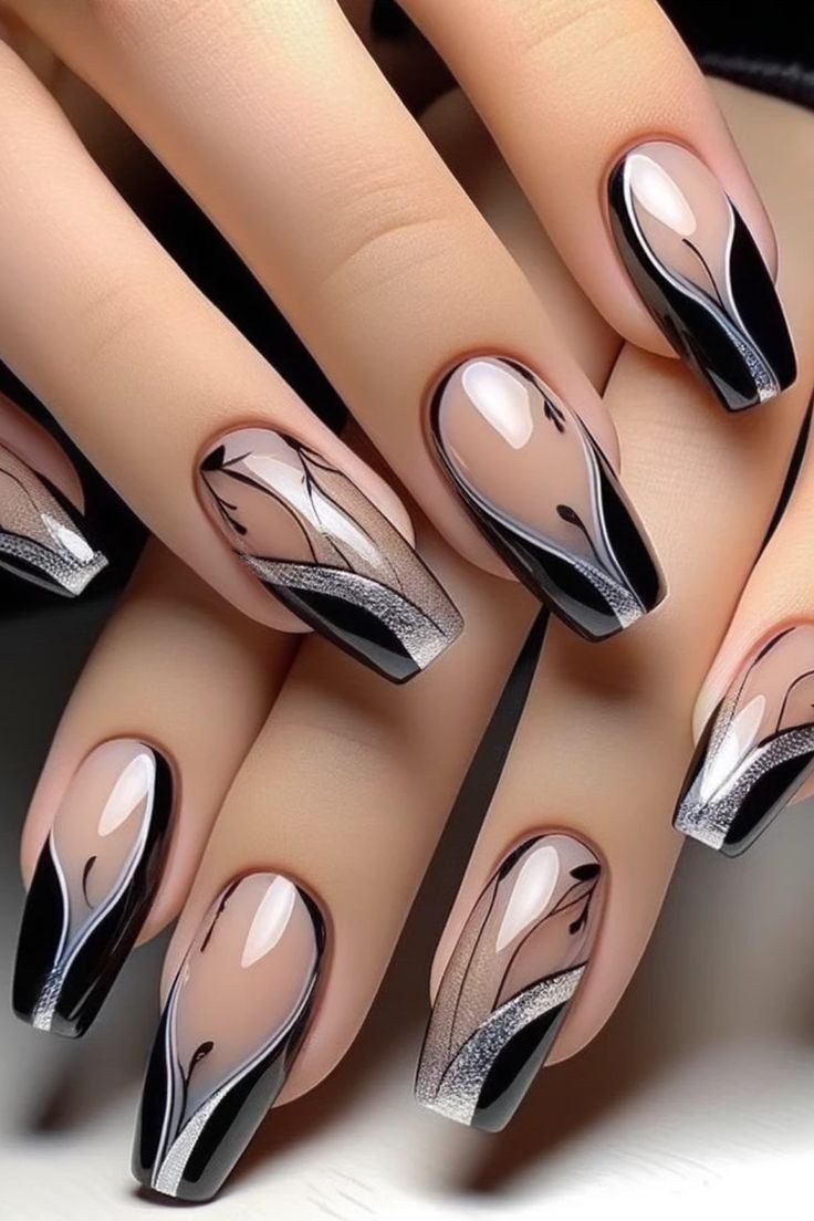 16+ Cutest Black and White Nail Designs You'll Want To Copy - Chic In ...