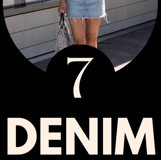 7 Denim Mini Skirt Outfit Aesthetic