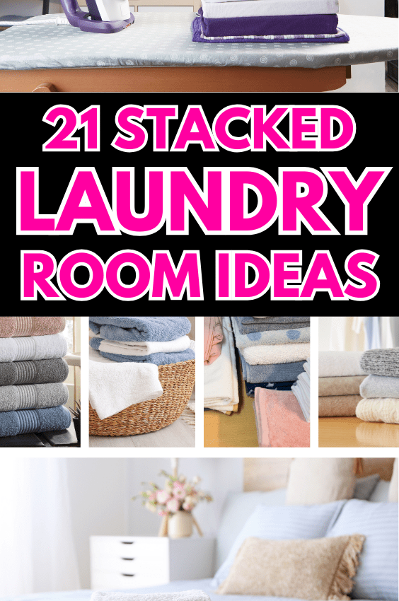 21+ Stacked Laundry Room Ideas to Make Your Space Look Bigger
