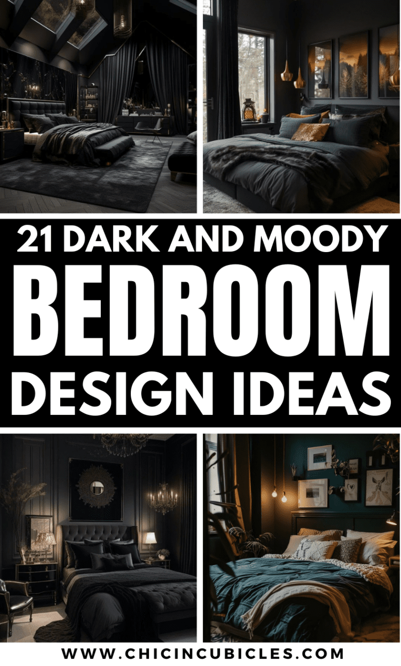 21+ Dark and Moody Bedroom Design Ideas for a Cozy Space - Chic In Cubicles