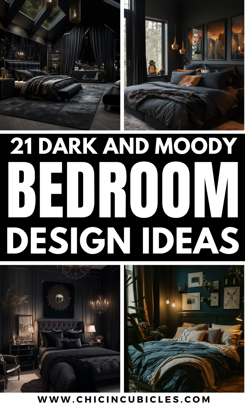 21+ Dark and Moody Bedroom Design Ideas for a Cozy Space - Chic In Cubicles