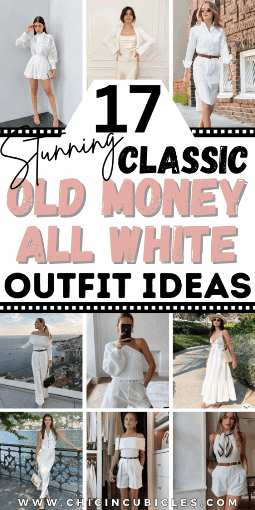 Old Money All White Outfits