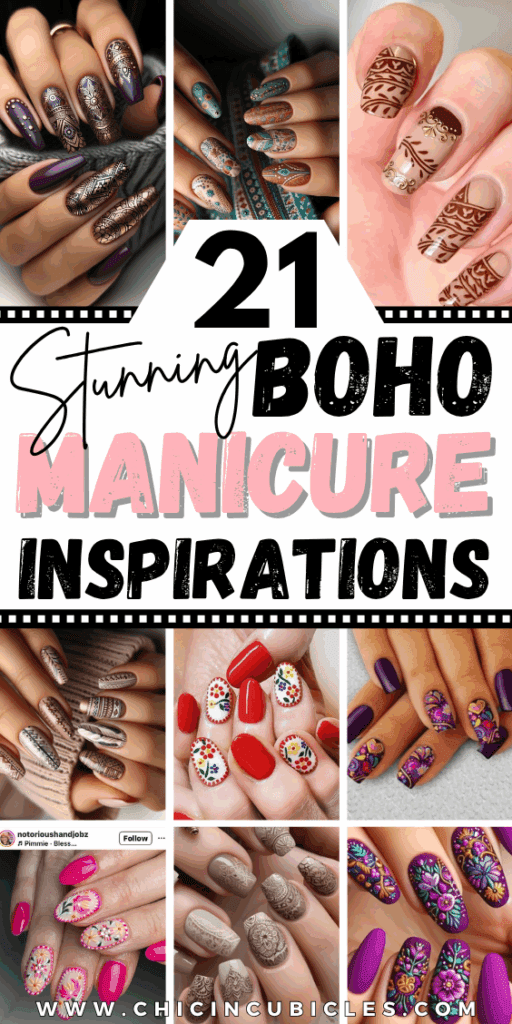 Boho inspired manicure